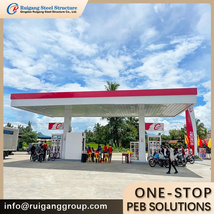 Steel Structure Gas Station Canopy
